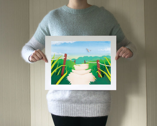 A Journey Home For Dinner Limited Edition Archival Print with Osprey