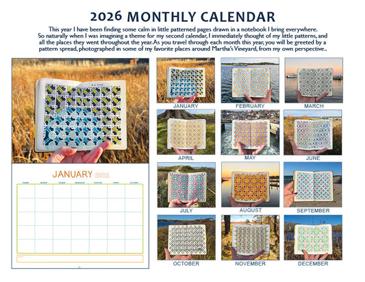 2026 Monthly Calendar: PREORDER