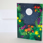 "Moonlight" Printed Cut Paper Folded Card