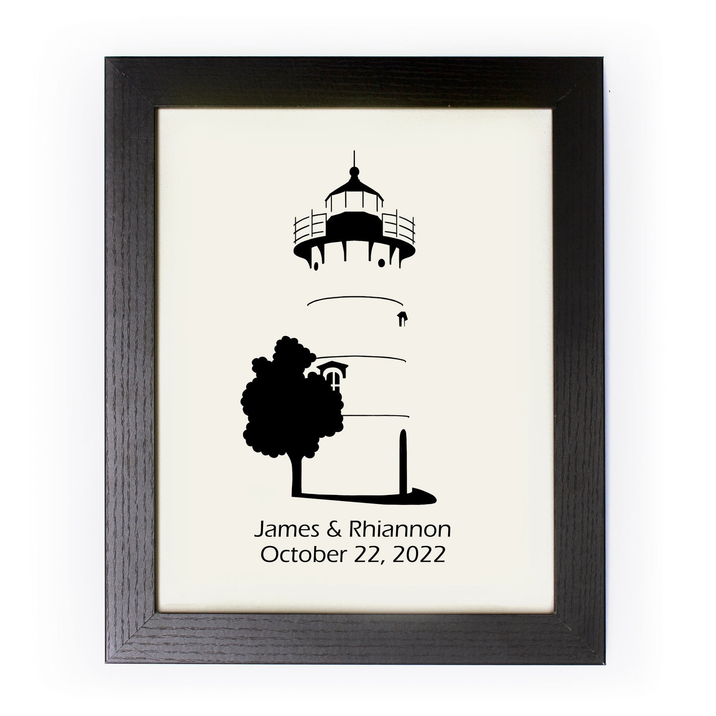 East Chop Lighthouse Hand Cut Original Illustration