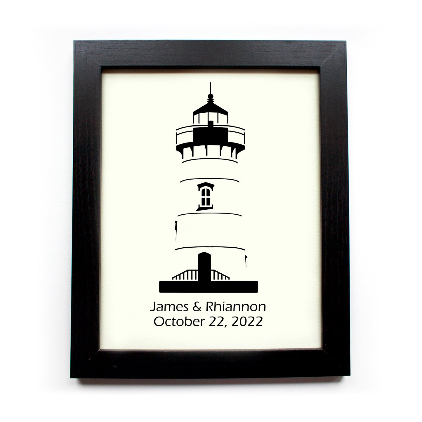 Edgartown Lighthouse Original Cut Paper Illustration