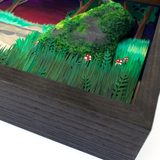 Trolls Original Cut Paper Illustration