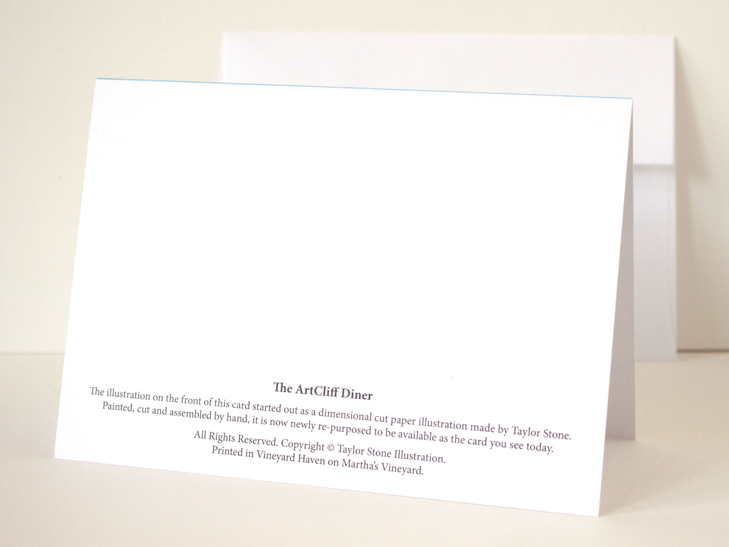The ArtCliff Diner, Martha's Vineyard Folded Card