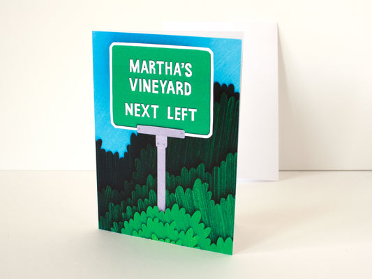 Martha's Vineyard Next Left Folded Card