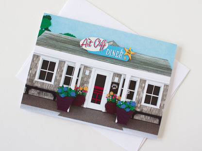 The ArtCliff Diner, Martha's Vineyard Folded Card