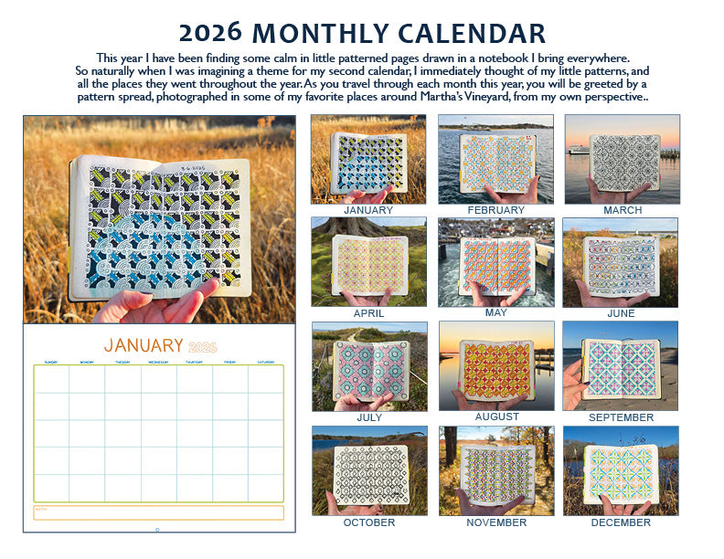 2026 Monthly Calendar: PREORDER