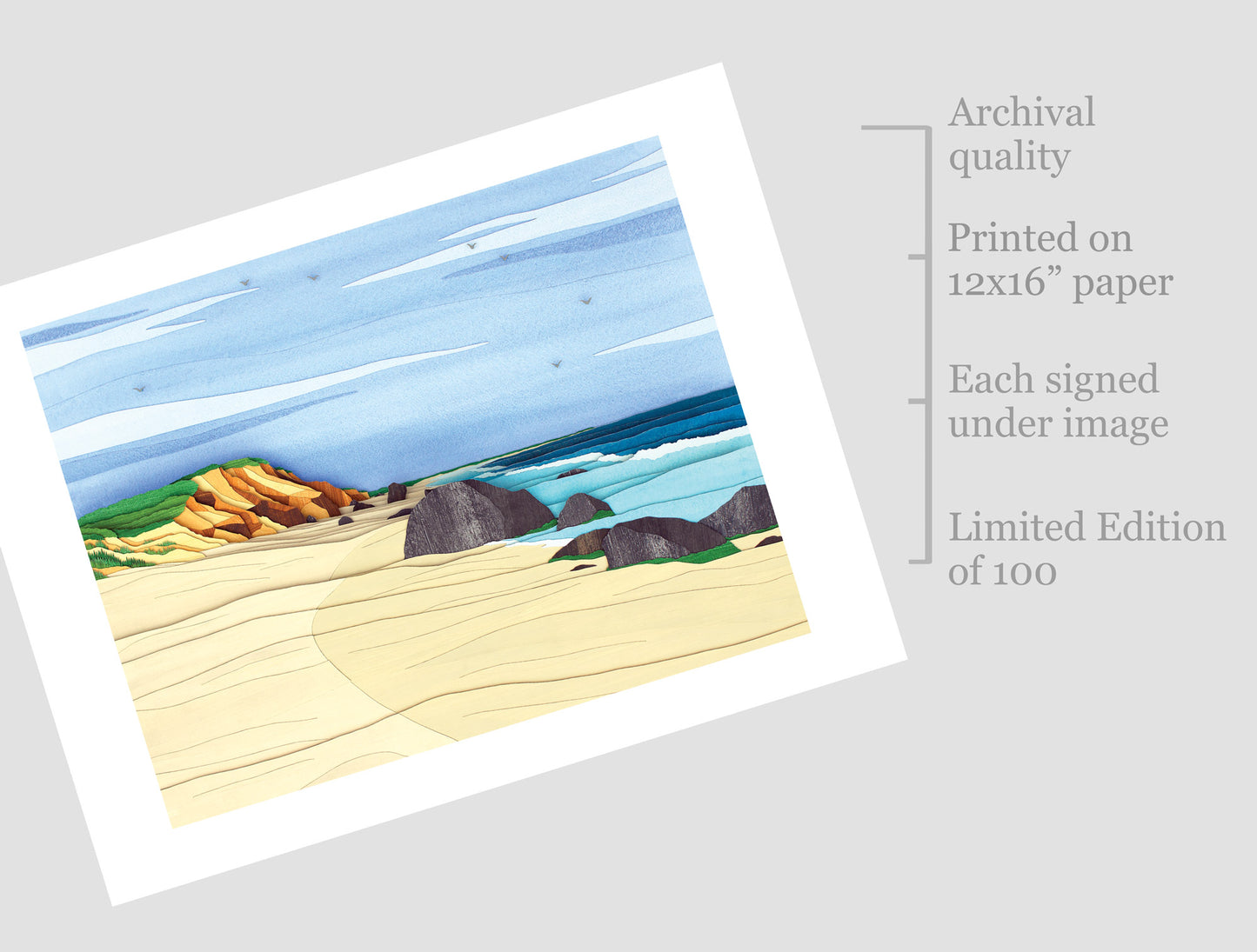 Lucy Vincent Beach Limited Edition Archival Print