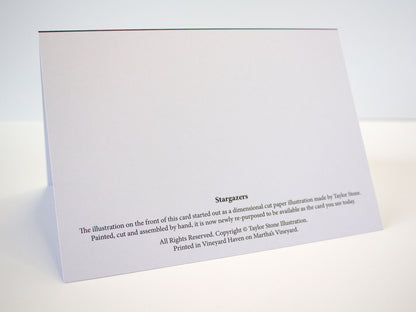 "Stargazers" Nighttime Mouse Couple Card