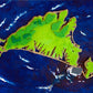 Martha's Vineyard Topography Map...With a Bite Folded Card