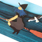 Seaside Strolls Flying Witch Folded Card