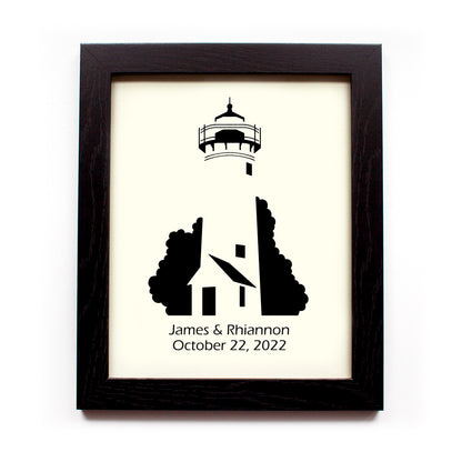 West Chop Lighthouse Hand Cut Original