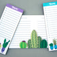 This image shows all three cacti notepad options.